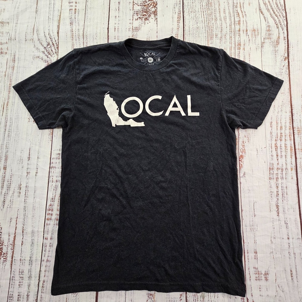 Local Brand (Florida) Black Short Sleeve Logo‎ T-Shirt Men's M